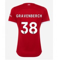 Zenski Nogometni Dres Liverpool Ryan Gravenberch #38 Domaci 2023-24 Kratak Rukav